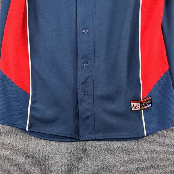 Chase Authentics Men's NASCAR DuPont Jeff Gordon Button Up Shirt Blue Large - Picture 4 of 16